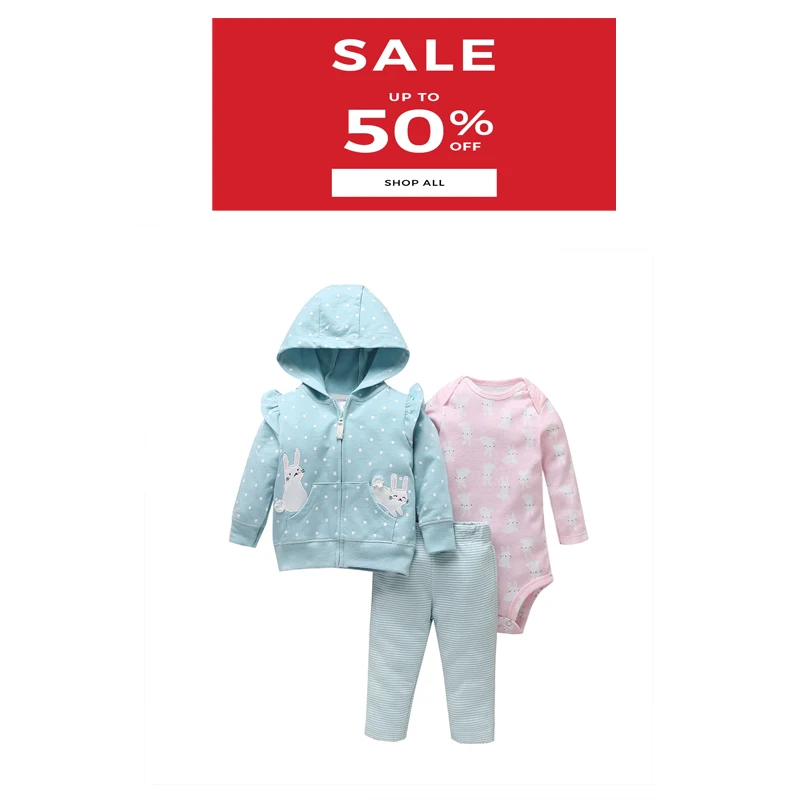 Najtaniej Baby girl clothes kurtka z długim rękawem z kapturem + romper różowy + spodnie 2020 wiosna jesień noworodka strój cute babies odzież zestaw bawełna