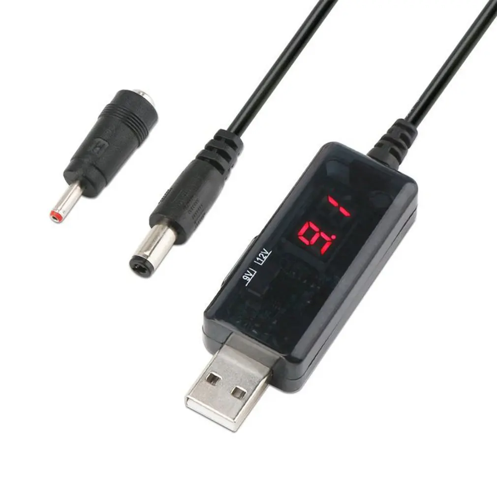 USB повышающий преобразователь постоянного тока от 5 В до 9 в 12 кабель + соединитель