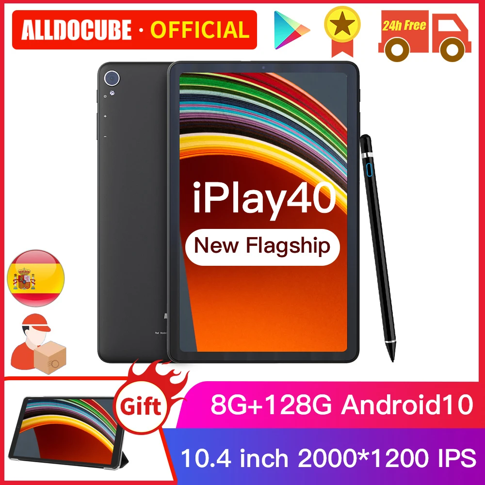 ALLDOCUBE iPlay40 10,4 pulgadas 2K FHD 2000*1200 8GB RAM 128GB ROM Android 10 T618 CPU LTE teléfono 5G WiFi iPlay 40