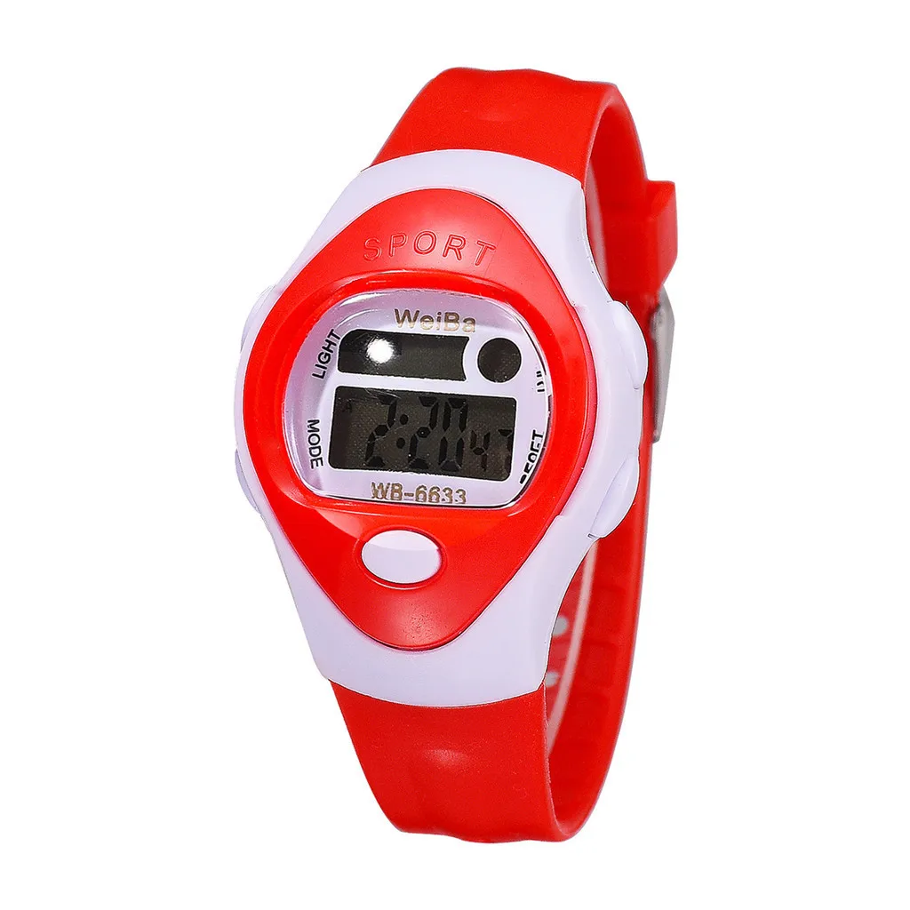 Нежный Детский светодиодный цифровой часы для девочек модные электронные спортивные студенческие Детские часы Детские простые наручные часы Новинка@ 50