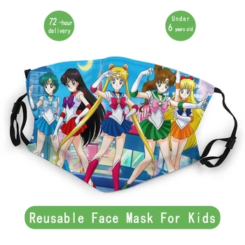 

Sailor Moon Anime Child Reusable Face Mask Anti Bacterial Dust Mask Protection Mask Respirator Mouth Muffle