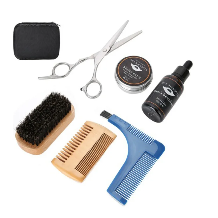 

Men Bear Comb OEM Processing Production Beard Brush Set Modeling Beard Double-Sided Comb Modeling Tool