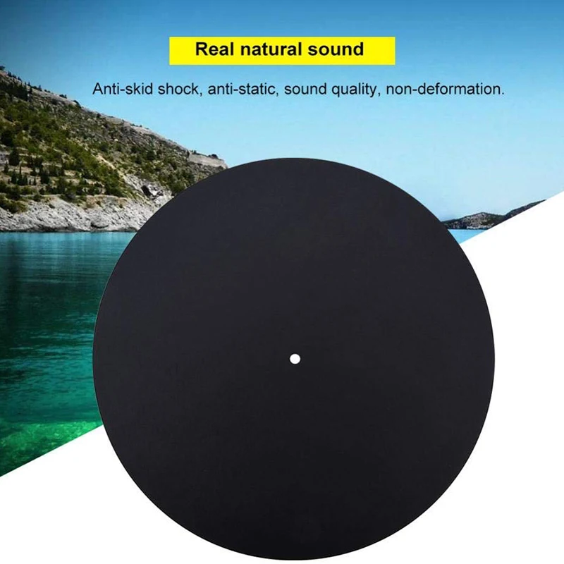 Anti-Static Turntable Record Pad Prevent Scratches on Vinyl Records Leather Retro Vintage Flat Soft Mat 1.5 | Электроника