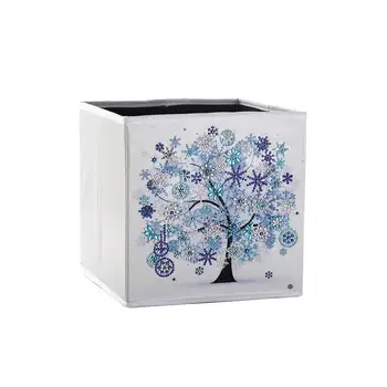 

25 x 25 x 25 cm Folding Storage Box DIY Diamond Cabinet Organizer Storage Basket for Home Office