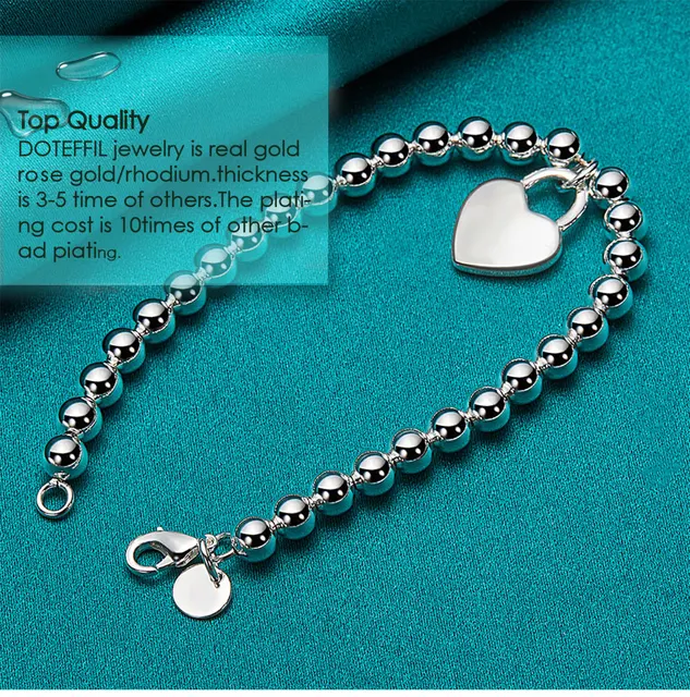 ティファニーハートロック ブレスレットシルバー&ローズゴールド