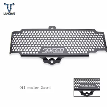 

Motorcycle Accessories CNC aluminum Oil cooler Guard Oil cooler Grill For Triumph Speed Triple 1050RS Oil Cooler Guard 2018 2019