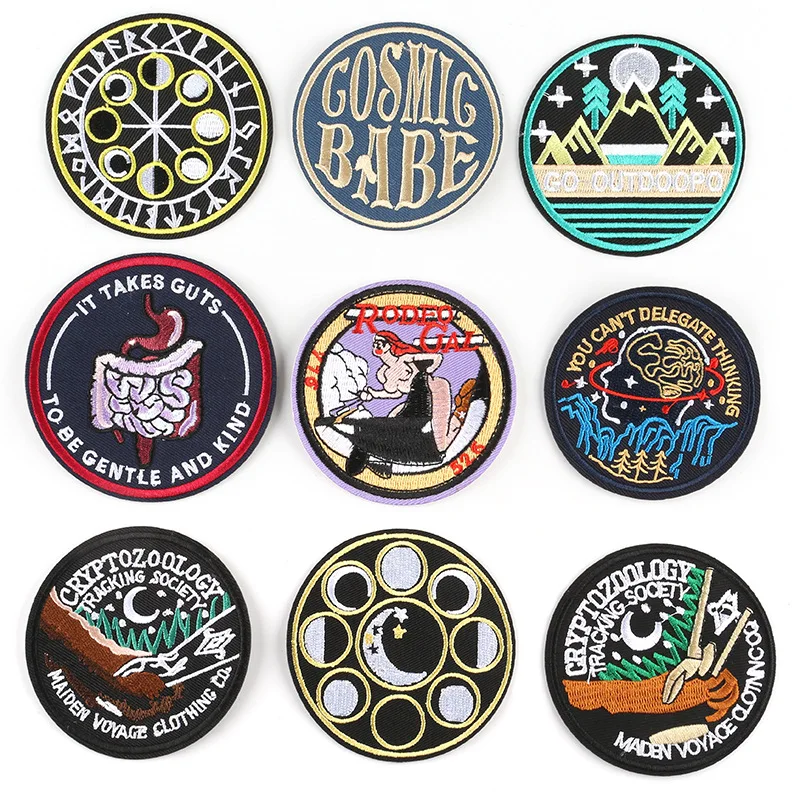 

New Arrival 1PCS Round Patches Universe Punk Clothing Accessories Star Wars Patches Iron On Clothes Applique Accessory