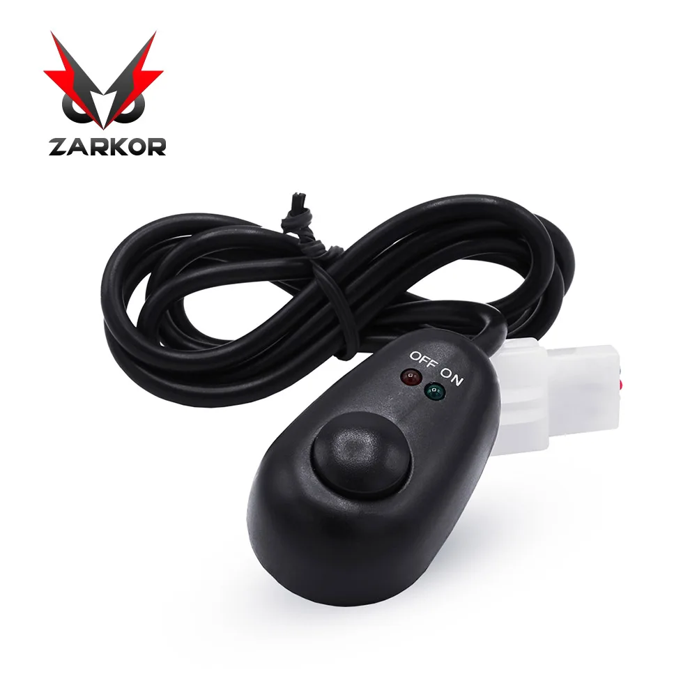 

Zarkor Drop-shaped Switch With 70cm Wire 3Pin 9-30V Push Button Switch Wire Harness With Red Green LED Indicator Light