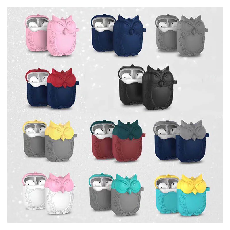 

Owl Shape Silicone Earphone Case Silicone Case Cover for Apple Airpods