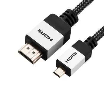 

Pastall Micro HDMI to HDMI Cable Adapter Supports 4K@60Hz,3D Ethernet Audio Return Compatible for Raspberry Pi 4/GoPro/Camera