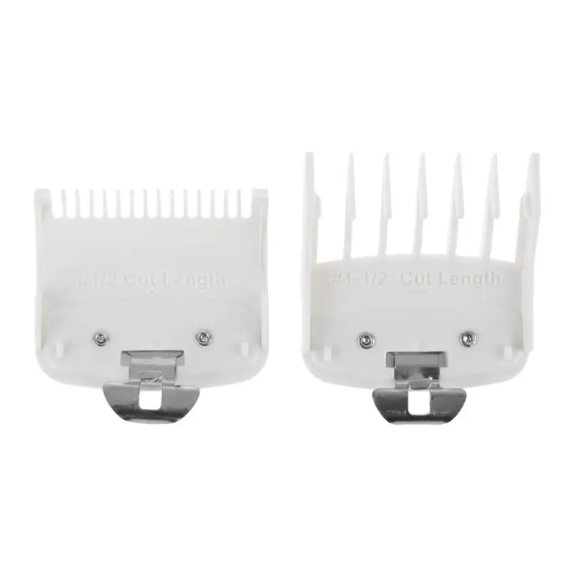  8/10Pcs Barber Shop Styling Guide Comb Set Transparent Hair Clipper Limit Comb