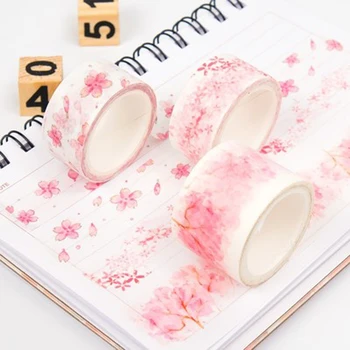 

3 pcs/lot Sakura Washi Tape DIY Scrapbooking Decorative Sticker Masking Craft Tape for Scrapbooking Masking Tape Adhesive Tape