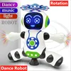 Electronic Space Dancing Robot Dazzling Music Robot Flash  LED Light Electric Rotation Walking Robot Toy Toys For Boys Kids Gift 2