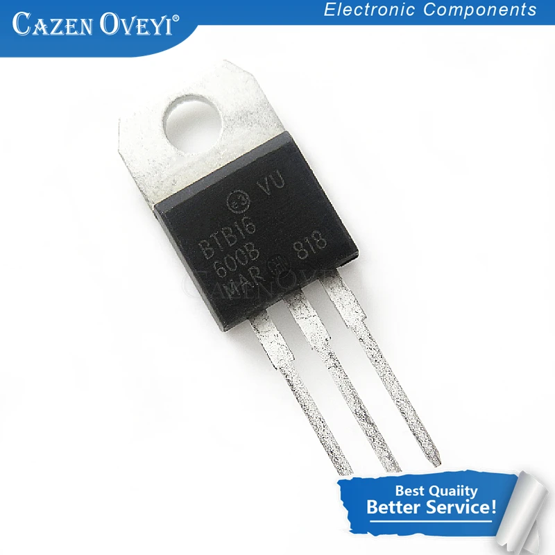 10pcs/lot BTB16-600B TO-220 BTB16-600 In Stock | Электронные компоненты и принадлежности