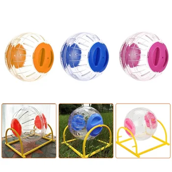 

12cm Pet Running Ball Plastic Jogging Hamster Pet Small Exercise Toy With/without Foothold