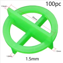 100 шт. поперечная Съемная плитка Выравнивающая перерабатываемая пластиковая плитка щелевой локатор напольная укладка плитка Выравнивающая система 1,5 мм