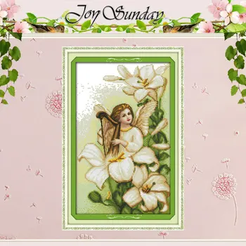 

Lily Angel Patterns Counted Cross Stitch 11CT 14CT Cross Stitch Set Chinese Cross-stitch Kits Embroidery Needlework