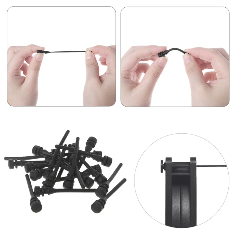 Pino de Parafuso 45 mm Rebite de Borracha pc Ventilador Bucha de Absorção de Ruídos Parafusos de Silicone de Montagem 500 Peças - Imagem 5