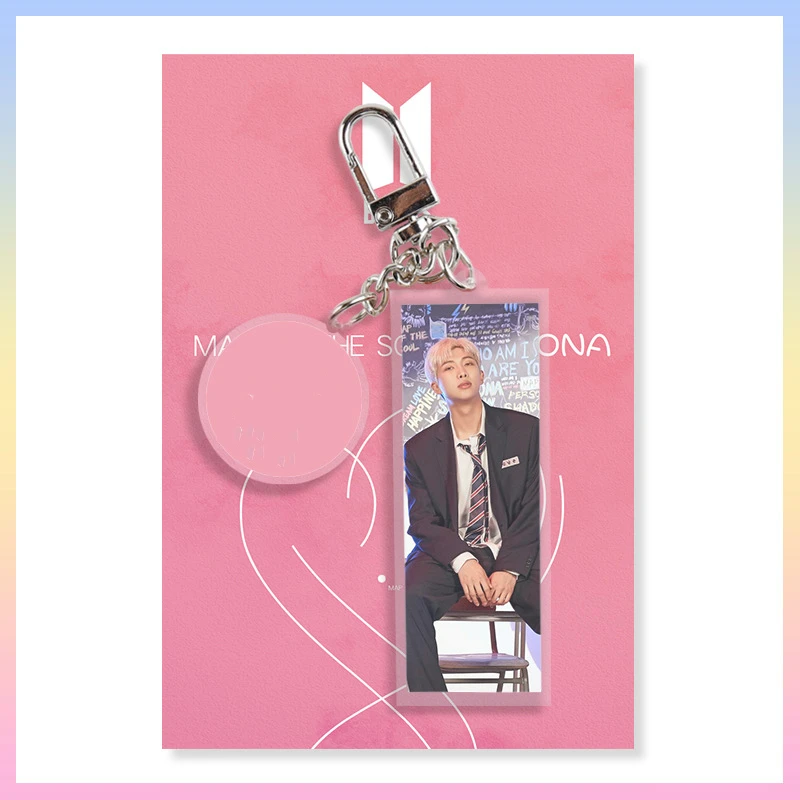 Kpop Bangtan мальчики милый акриловый брелок любовь себя карта душа pciture выглядит кулон брелок для детский веер