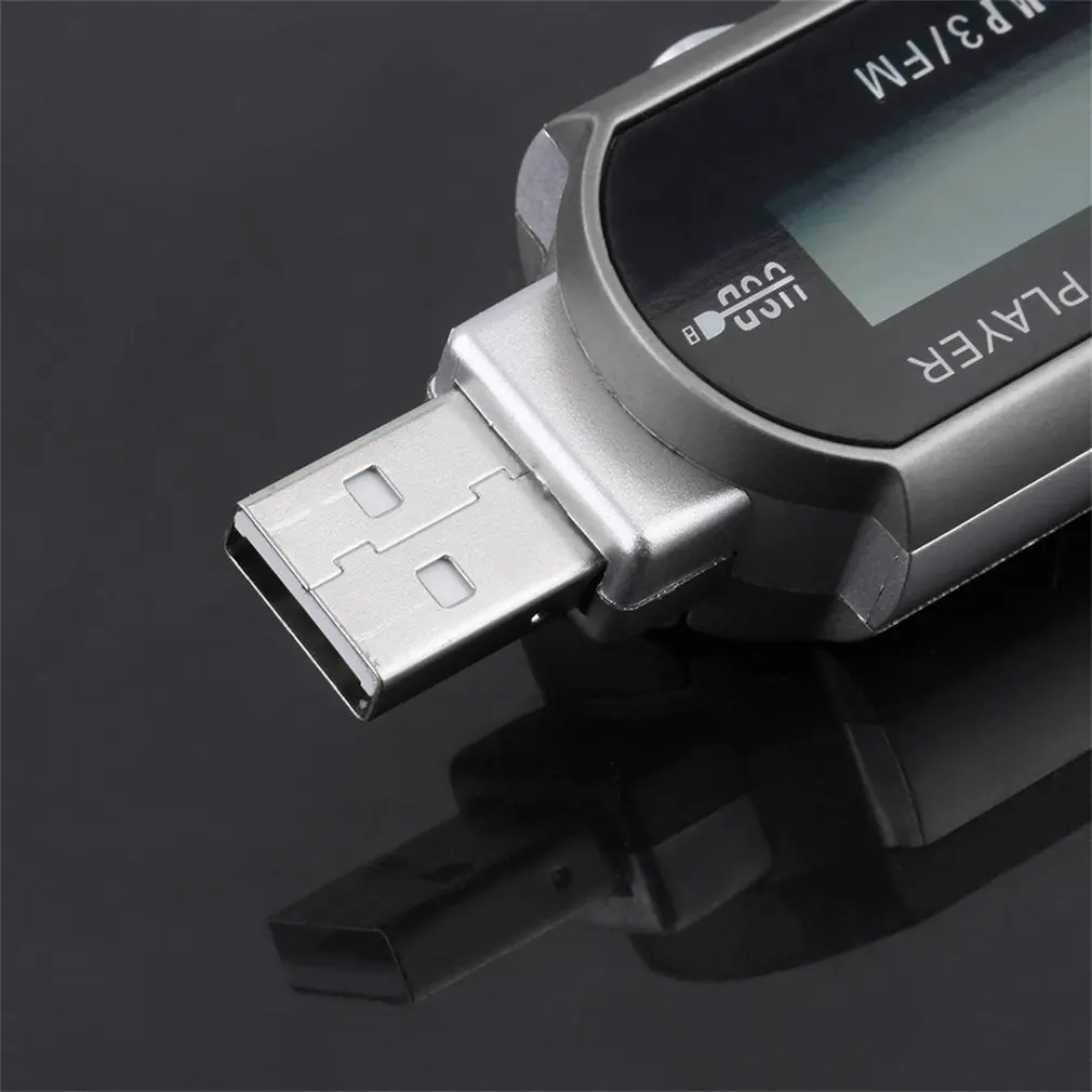 Mini USB 2.0 Flash Drive High Speed Transfer LCD Display MP3 Music Player Backlight on LCD Providing Clear Display 3 Colors