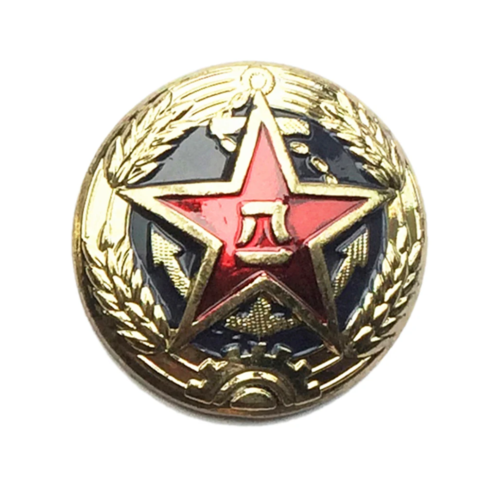 Сувенир китайский военный PLA армейский Тип 55 Кепка значок INSIGNIA COCKADE| |