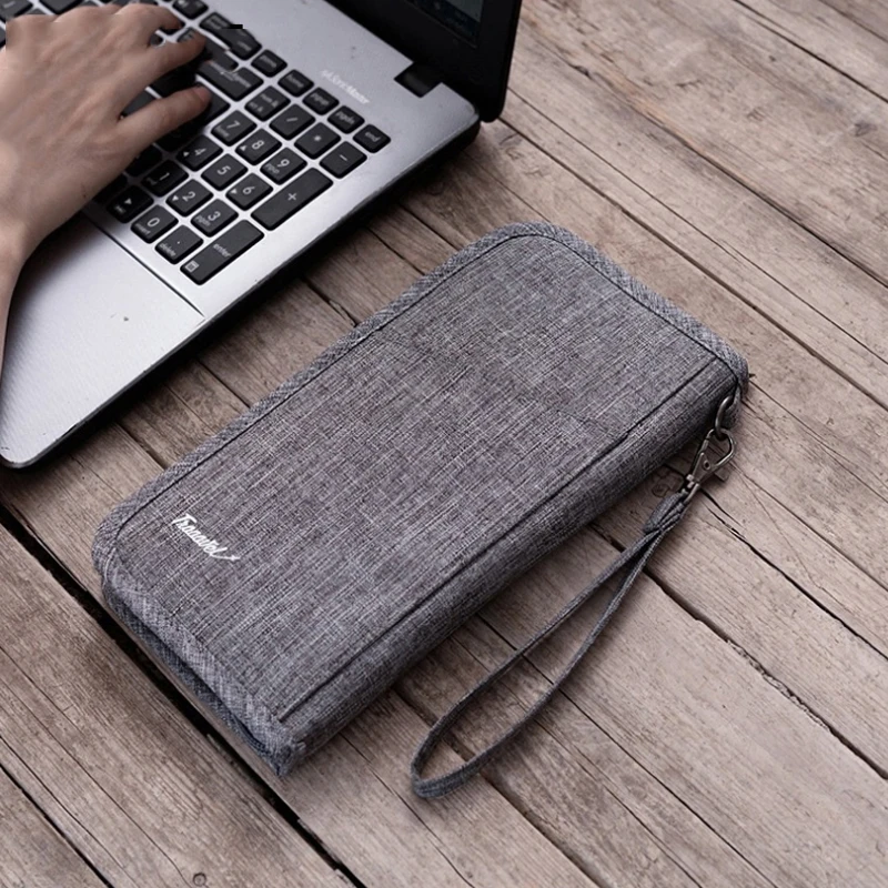 

Travel Business Wallet ID Card Bag Men's Waterproof Passport Cover Holder Coins Packing Organizer Trip Accessories Supplies Item