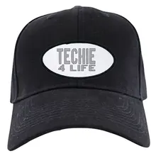 Черная кепка Techie 4 Life-бейсболка, Новая Черная кепка
