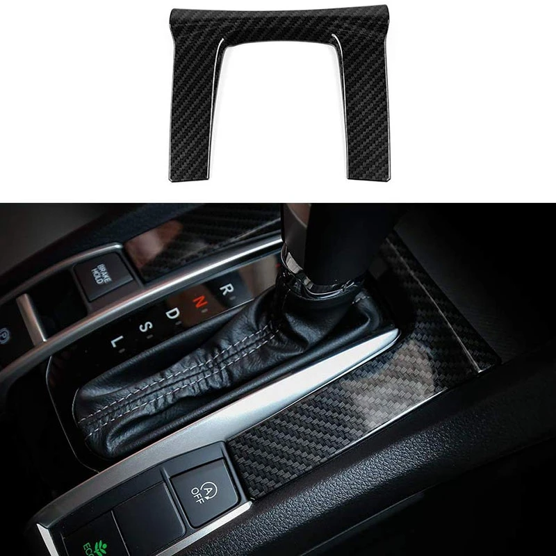 for 10Th Gen Civic ABS Carbon Fiber Style Center Consoles Air Vent Wind Outlet Trims Interior Decoration Stickers for Honda Civi