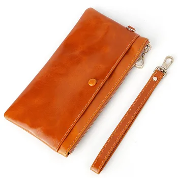

New Casual Minimalist Leather Wallet Trend Women's Suede Leather Clutch Fashion Cow Leather Ladies Mobile Coin Purse