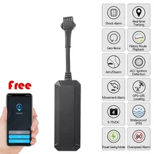 Car Motorcycle GPS Tracker Triple modules Over speed alarm High voltage protection Remote cut off Anti-theft  Vibration alert