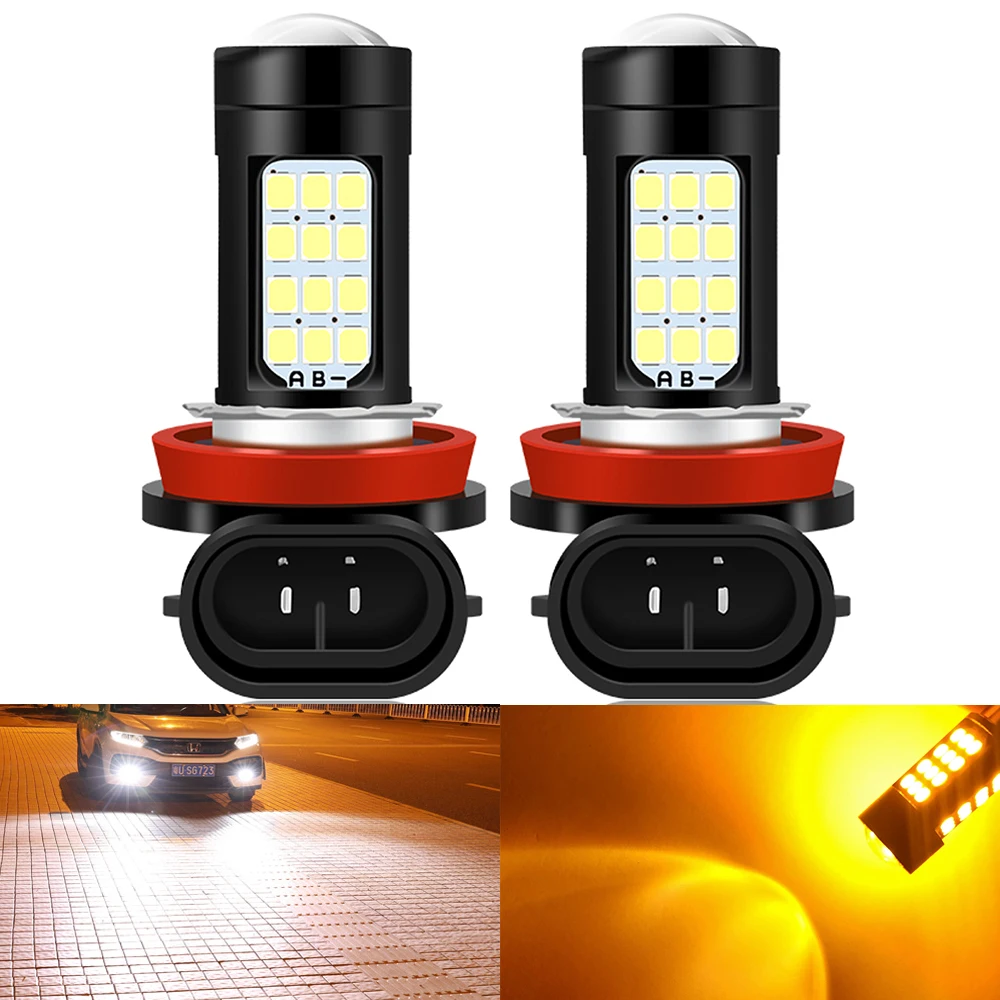 

2x H8 H11 H9 Led H16 JP HB4 HB3 9006 Fog Lights Bulb 2000LM 3000K 6000K White Car Driving Running Lamp Auto Leds Light 12V 24V
