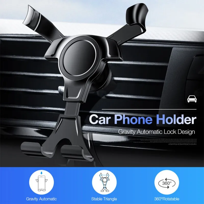 Распродажа, универсальный автомобильный телефон, Гравитационный держатель для 4,0-6,8 дюймового смартфона, портативная автомобильная подставка для мобильного телефона, держатель для телефона с одной рукой