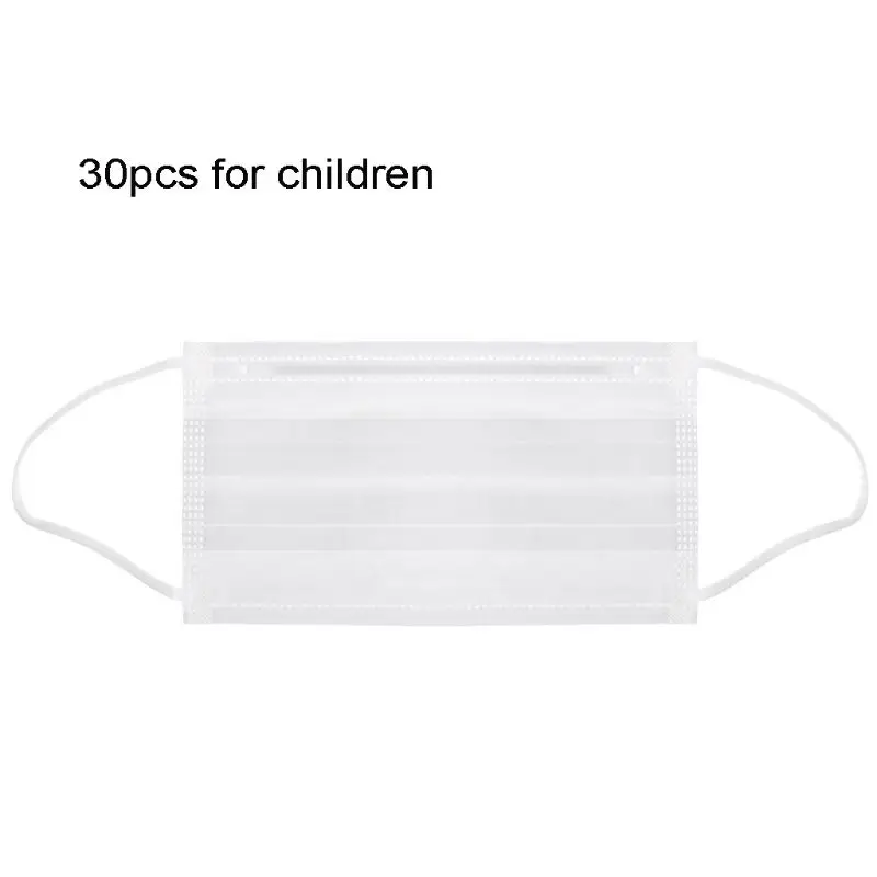 

30x Dustproof Disposable Face Mask for Kids Child 4-14 Years Girl Boy Mouth Mask