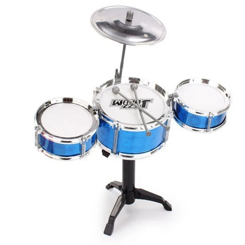 Набор из 3 предметов, Детская джазовая барабанная установка для начинающих, джазовая барабанная установка, имитация джазового барабана