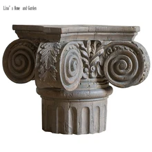 Деревянные антикварные ретро смолы сад украшения для спа колонна пьедестал статуя