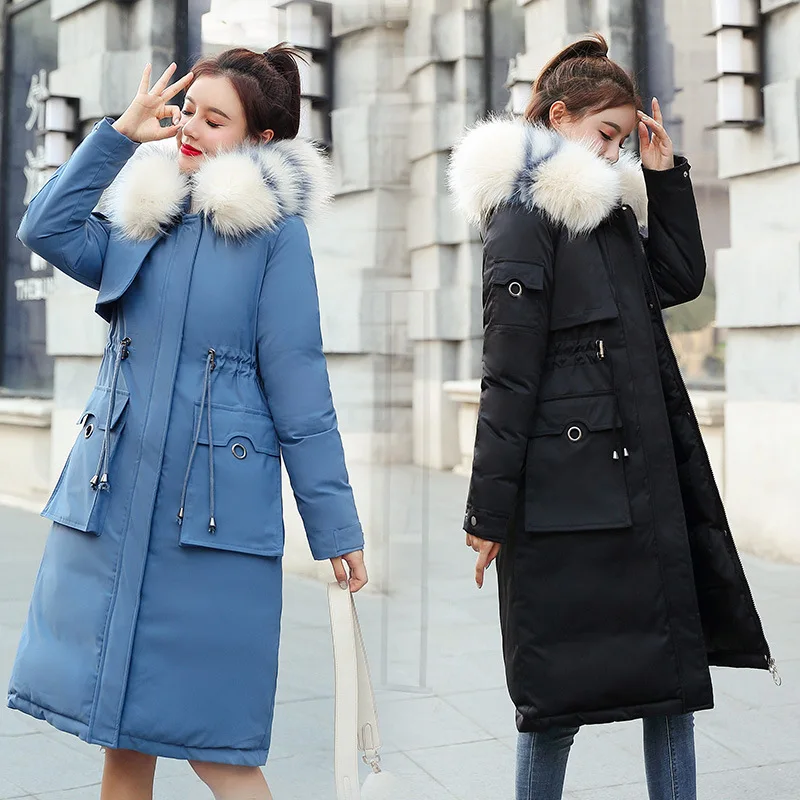 

Mid-length Cotton-padded Clothes Women's 2019 New Style Korean-style Slim Fit Slimming down Jacket Cotton-padded Clothes Fashion