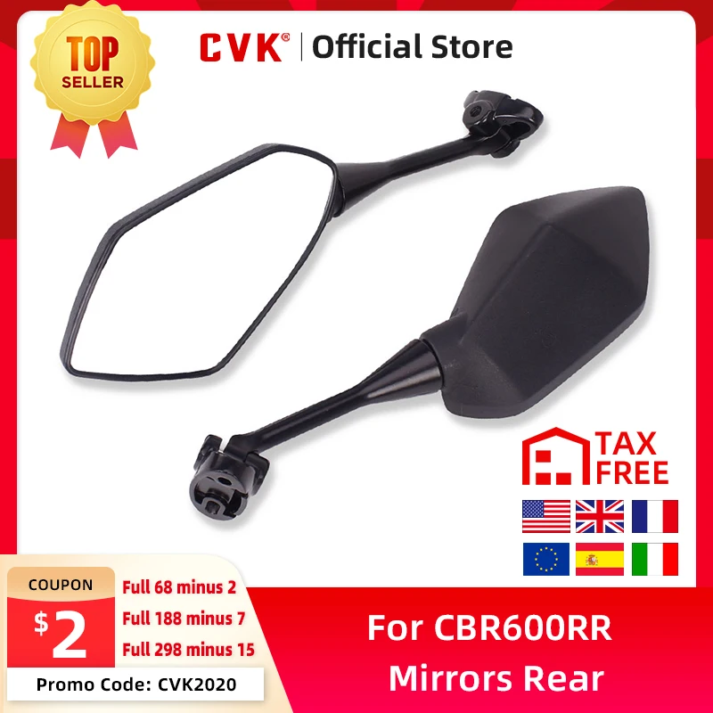 

CVK Mirrors Rear View Mirror Inverted Horizon for Honda CBR600RR F5 CBR600 Motorcycle Accessorie
