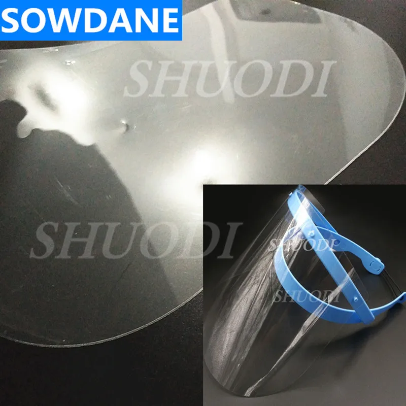 

50 Pcs Disposable Dental Anti-fog Plastic Protective Film Full Face Shield without Frame Teeth Whitening Teeth Oral Care