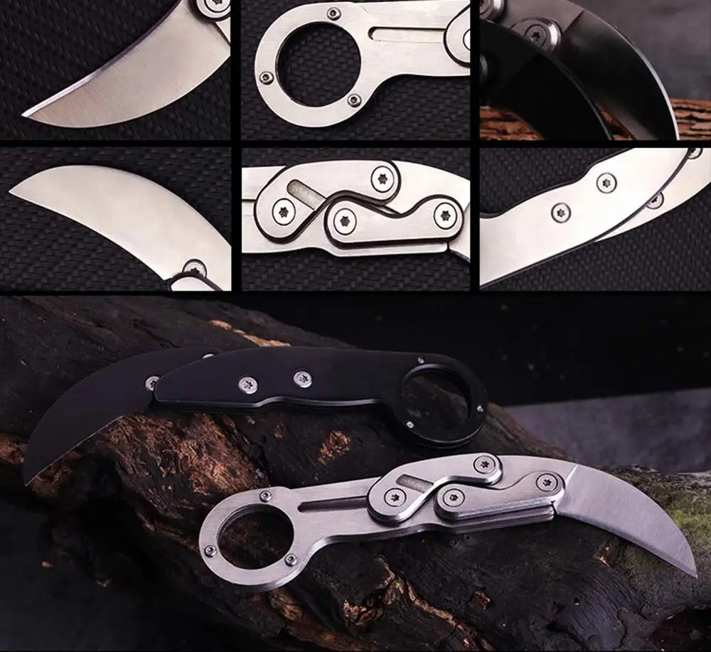 Promithi Karambit нож Открытый EDC Многофункциональный складной нож-функциональный коготь нож карманный нож