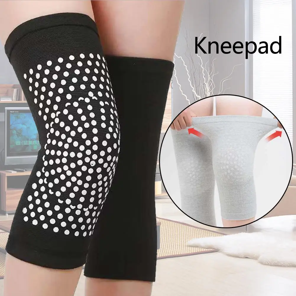 1pair Self Heating Knee Pads Support Brace Winter Warm Joint Pain Relief Injury Recovery Fitness Kneepad Gear Running Sports Pad