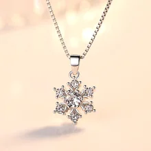 Роскошный ледяной цветок Снежинка женские аксессуары горный хрусталь 925 стерлингового серебра ювелирные подвески-шармы Pendientes Mujer