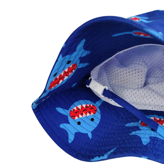 Bob bébé garçon bleu marine motif requin avec ficelle 6