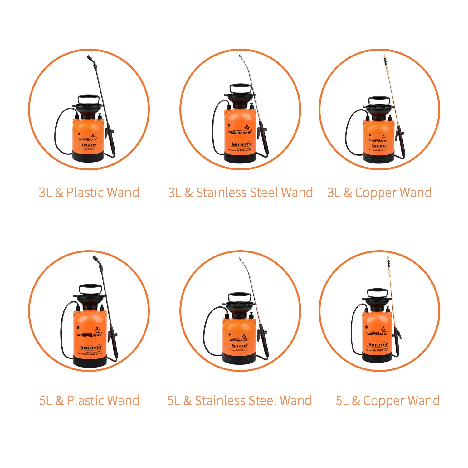 Garden Pump Sprayer Handheld Water Sprayer Plant Water Sprayer Lawn Bottle for Watering Cleaning Fertilizing