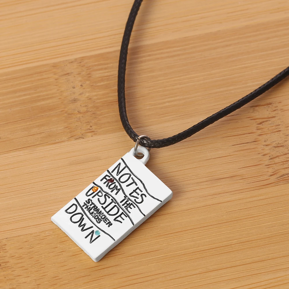 Tv Stranger Things Necklace Women Hand Carved Alphabet Light Wall
