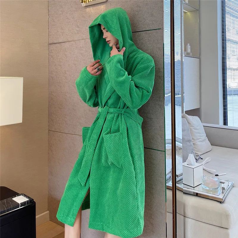 

Trenchcoat Men Nightgown Hooded Long Trench Coat Streetwear Fashion Casual Loose Pajamas Jacket Cardigan Nightclub Clothes