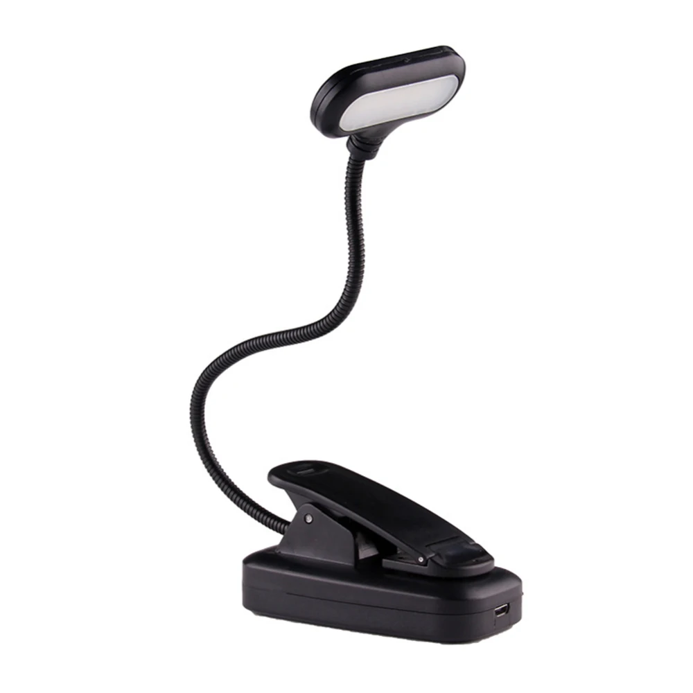 

Book Light Clip on Reading Light 5500K-6000K Adjustable Color Temperature Gooseneck