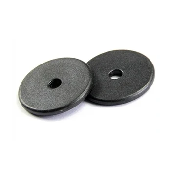 

100pcs/lot NFC Laundry RFID Tags New Arrival Black Mini Round NTAG216 NFC Tags for Clothes Washing