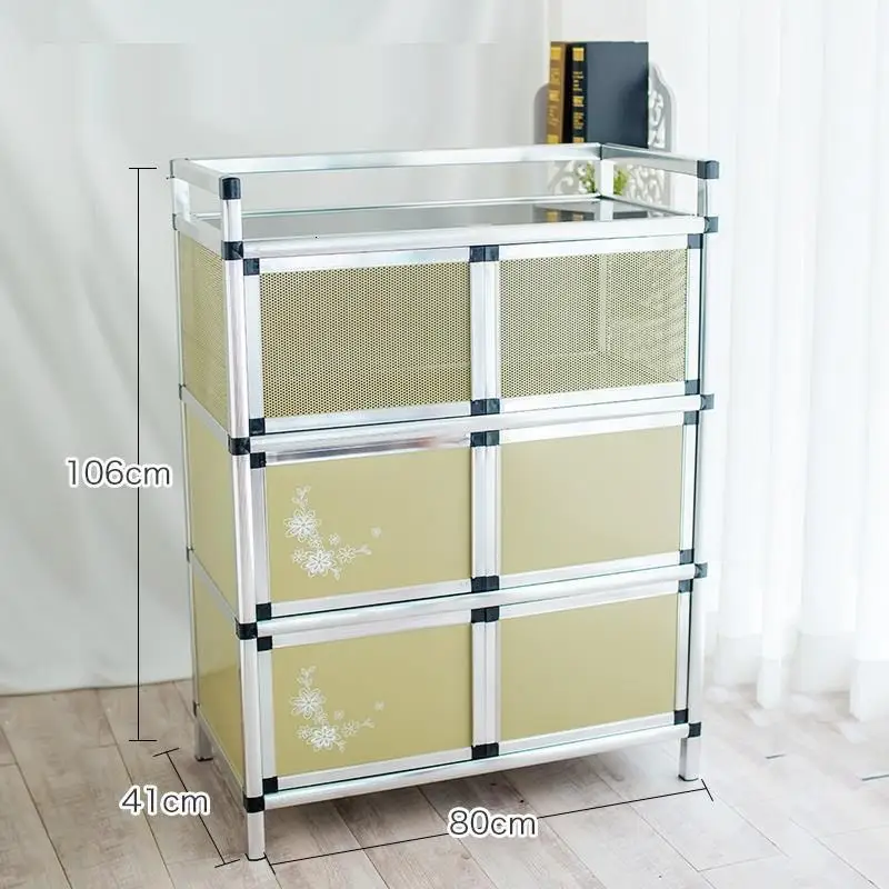 Number 14 Aparador Dolap Kaplama China Mobiliario Sideboard Cabinet Kitchen Furniture Mueble Cocina Aluminum Alloy Meuble Buffet Cupboard - Цвет: Number 14