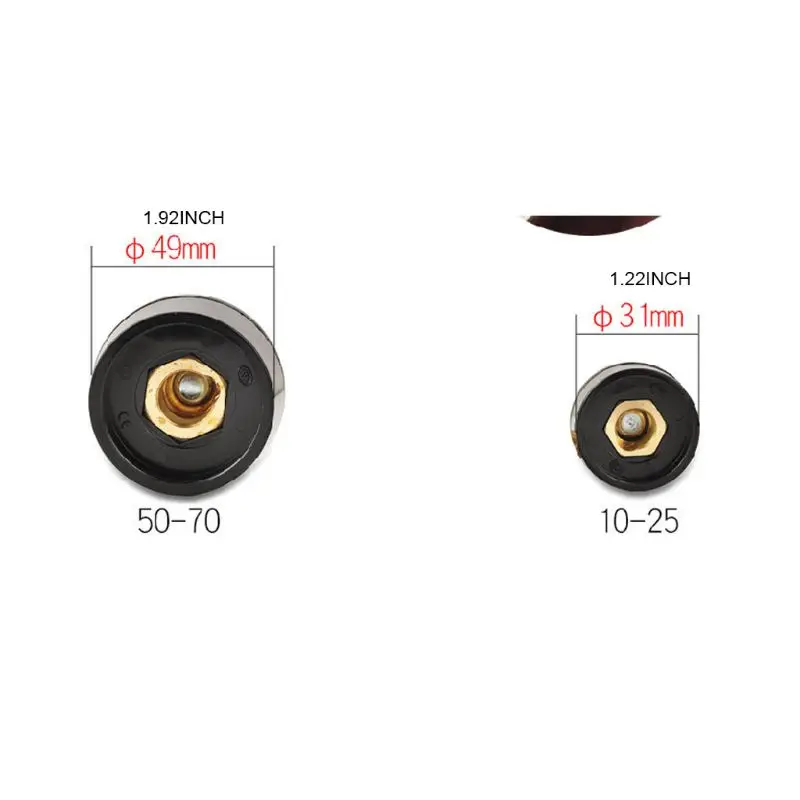 Europe Welder Quick Fitting Male Cable Connector Socket DKJ 10-25 50-70 Adaptor E5BB 4