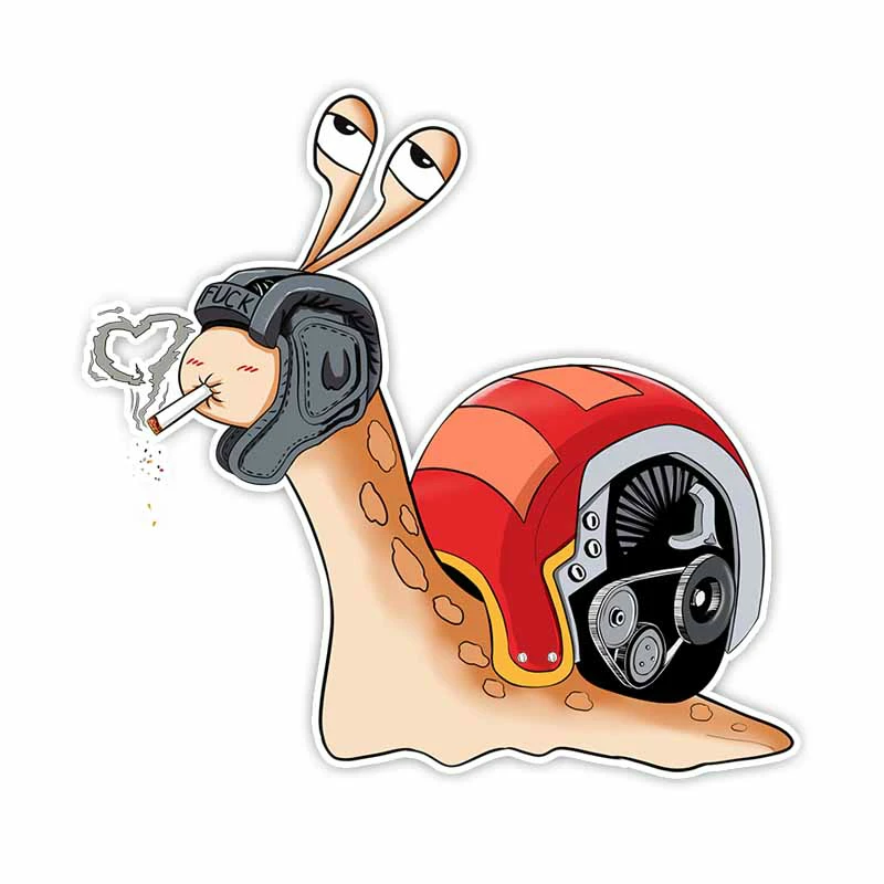 

PLAY COOL Cartoon Personality Snail Car Sticker Automobiles Motorcycles Exterior Accessories PVC Decals for Bmw Audi Ford Honda